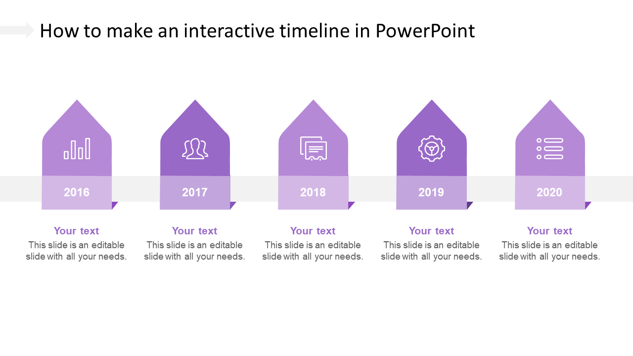 Free - How to make an Interactive Timeline in PowerPoint Design